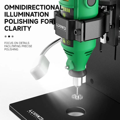 LUOWEI LW-305Pro Multifunctional Screen IC & Camera Outer Iron Ring Grinding Platform with Linear Guide, EU Plug