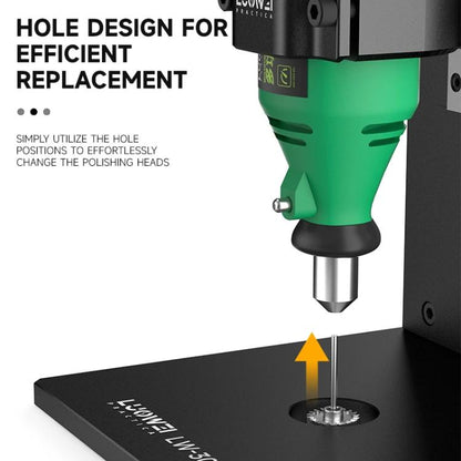 LUOWEI LW-305Pro Multifunctional Screen IC & Camera Outer Iron Ring Grinding Platform with Linear Guide, EU Plug