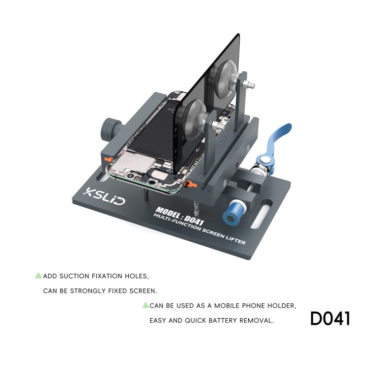 Kslid D041 360 Rotary Universal Mobile Phone Fixing Fixture with Side Hanging Suction Cup, D041