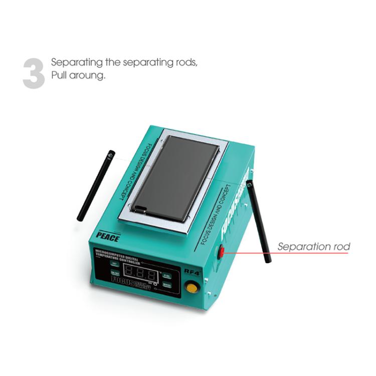 RF4 PEACE 7-inch Phone LCD Touch Screen Separator Machine Build-in Vacuum Pump, EU Plug, US Plug