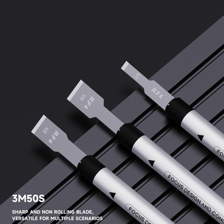 RF4 3M50S 6pcs Stainless Steel Anti-Static Glue Removal Quick Spade Blades, 3M50S