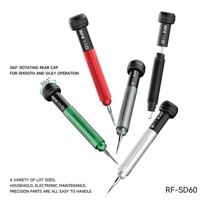 RF4 RF-SD60 5-in-1 Screwdriver & Back Glass Breaking Pen for Mobile Phone Repair, RF-SD60