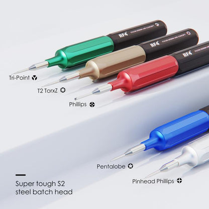 RF4 RF-SD10 5-in-1 Superhard S2 Steel Magnetic Precision Screwdriver for Phone Disassemble Repair, RF-SD10