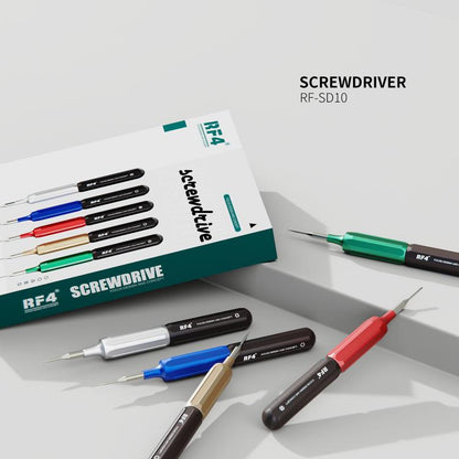 RF4 RF-SD10 5-in-1 Superhard S2 Steel Magnetic Precision Screwdriver for Phone Disassemble Repair, RF-SD10