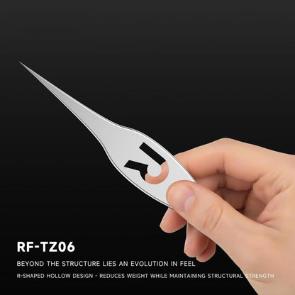 RF4 RF-TZ06 High-Precision Ultrafine Alloy Wide-Body Tweezers, RF-TZ06