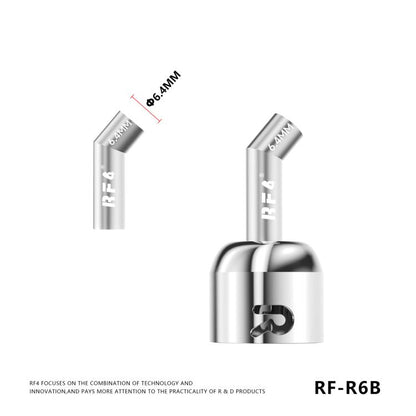 For 861DW / 861Pro Hot Air Gun Rework Station RF4 RF-R6B Angled Air Gun Nozzle Kit Set