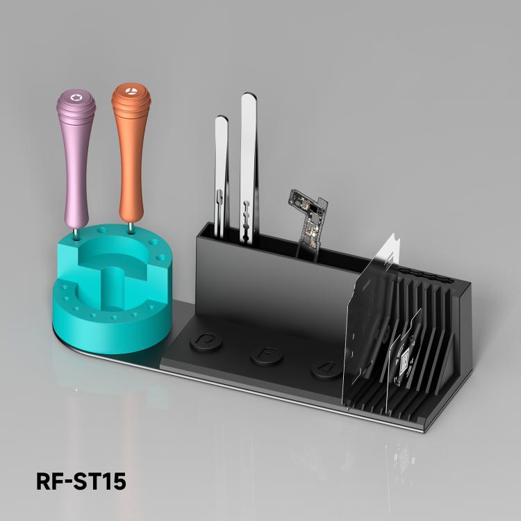 RF4 RF-ST15 Multifunctional Rotating Tweezers Screwdriver Storage Rack