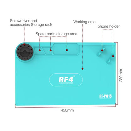 RF4 RF-PO15 Multifunctional High Temperature Resistant Silicone Pad with Storage Stand
