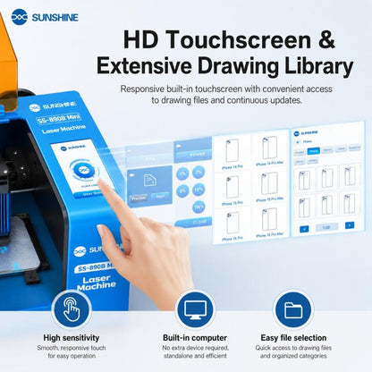 SUNSHINE SS-890B Mini Laser Screen Removal Machine, AU Plug, EU Plug, UK Plug, US Plug