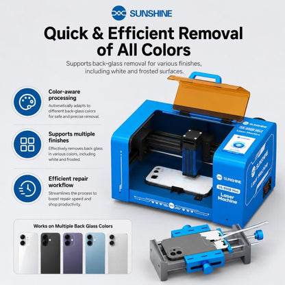 SUNSHINE SS-890B Mini Laser Screen Removal Machine, AU Plug, EU Plug, UK Plug, US Plug