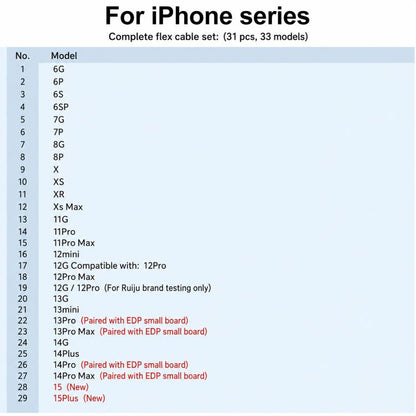 DL400 Pro iTestBox Display Touch Multi-Function Tester Set For iPhone 6-17 Pro Max, For iPhone 6-17 Pro Max