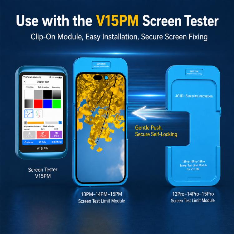 JCID V15PM Specialized EDP Model Screen Test Limit Module for iPhone 13 Pro/14 Pro/15 Pro, V15PM EDP Model for iPhone 13 Pro/14 Pro/15 Pro