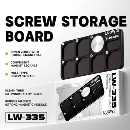 LUOWEI LW-335 7-Separate Zones Aluminum Alloy Screw Magnetic Storage Board, LW-335