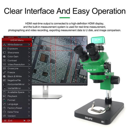 RELIFE M-16 HD 4K 30fps Industrial Grade Electronic Microscope Camera, RELIFE M-16 EU Plug, RELIFE M-16 US Plug