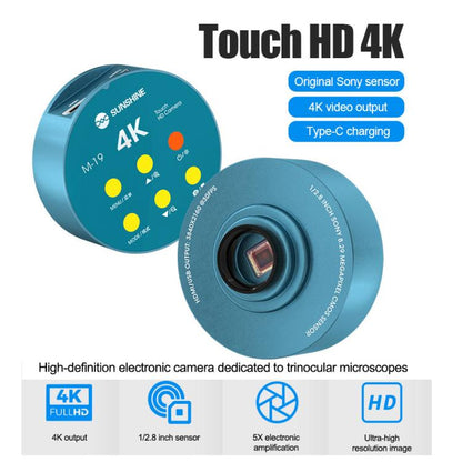 SUNSHINE M-19 Touch Control 4K Ultra HD Microscope Camera, SUNSHINE M-19