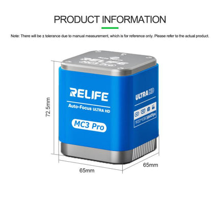 RELIFE MC3 Pro Auto Focus USB Digital 1080P HD Microscope Camera, RELIFE MC3 Pro