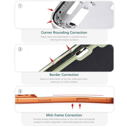 TBK TBK-215B 3 in 1 Phone Rounded-Corner / Mid-Frame / Side-Frame Straightener, TBK-215B