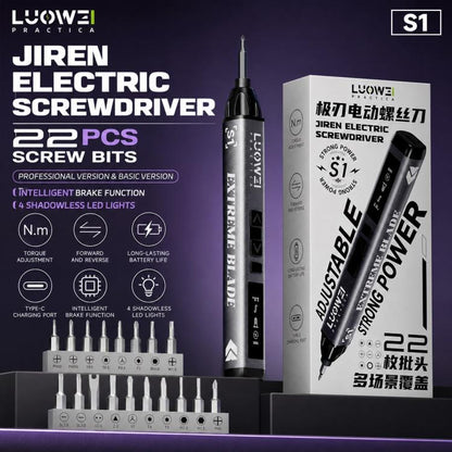 LUOWEI Adjustable Torque Electric Screwdriver Set, S1, S1 Pro