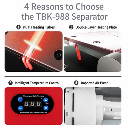 TBK 988 Intelligent Temperature Control LCD Screen Heating Separator, US Plug, EU Plug, UK Plug