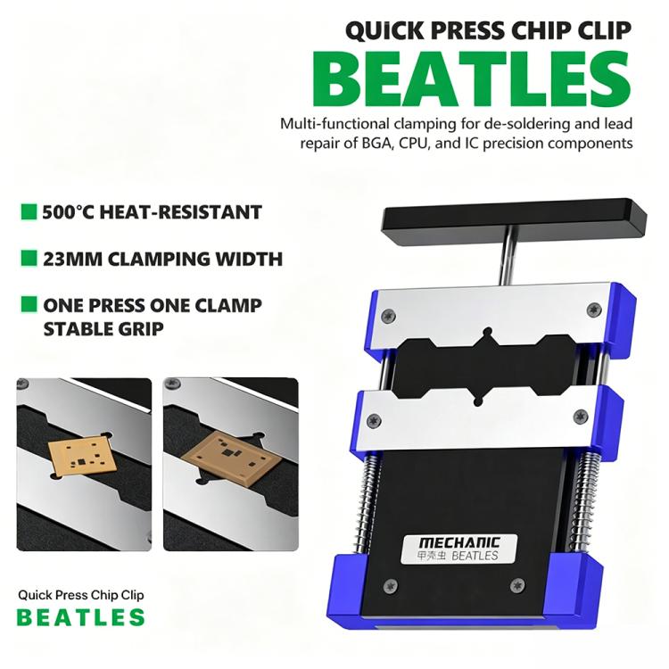 MECHANIC BEATLES BGA CPU IC Adhesive Removal Quick-Press Chip Fixture