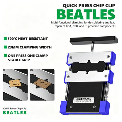 MECHANIC BEATLES BGA CPU IC Adhesive Removal Quick-Press Chip Fixture