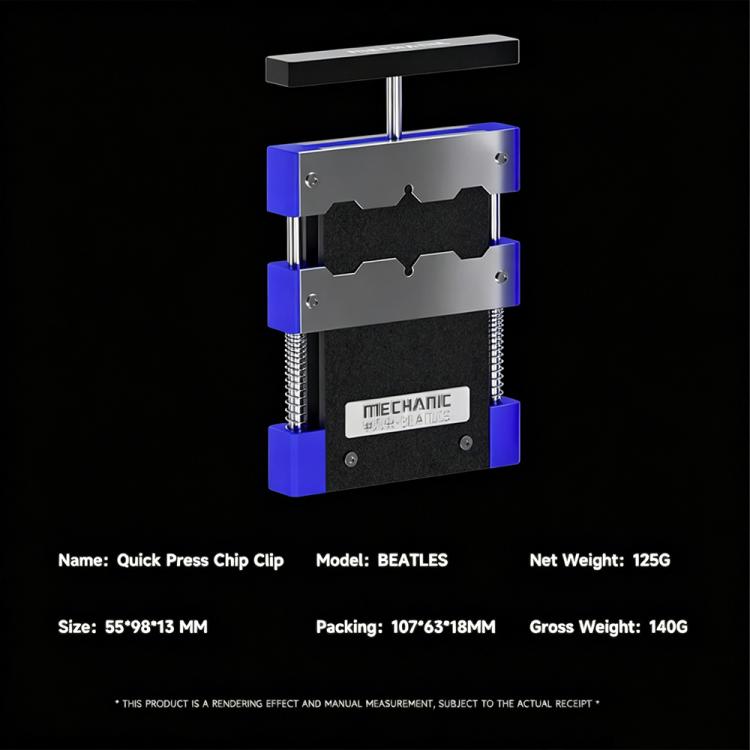 MECHANIC BEATLES BGA CPU IC Adhesive Removal Quick-Press Chip Fixture