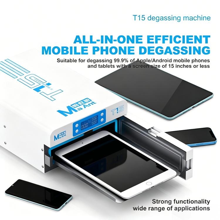 MaAnt T15 15 inch LCD Screen Smart All-in-One Defoamer Machine, US Plug, EU Plug, UK Plug