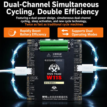 OSS W11S-V3 Dual-Channel Automatic Battery Cycle Tester