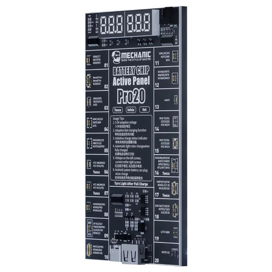 MECHANIC Pro20 Fast Charging Battery Chip Activation Detection Panel for Android, MECHANIC Pro20