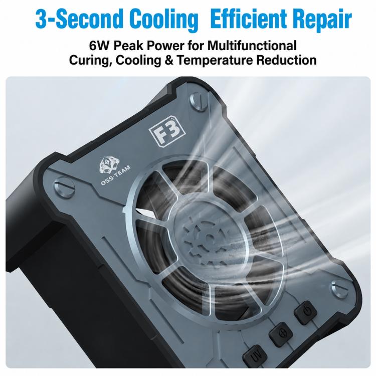 OSS F3 Multi-Function Smoke Extraction + UV Curing + Dust Development + Cooling Fan