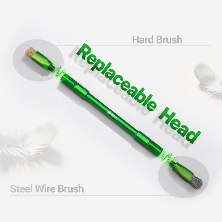 2UUL CL15 Hard Brush & Steel Wire Brush Dual-Ended Cleaning Brush