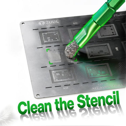 2UUL CL15 Hard Brush & Steel Wire Brush Dual-Ended Cleaning Brush