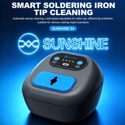 SUNSHINE S4 Adjustable Speed Automatic Soldering Iron Tip Cleaner