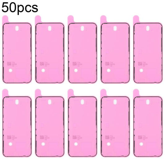 50pcs OEM Back Housing Cover Adhesive, Airtightness Test Compatible, For iPhone 14, For iPhone 14 Plus, For iPhone 15, For iPhone 15 Plus, For iPhone 15 Pro Max, For iPhone 15 Pro, For iPhone 16, For iPhone 16 Plus, For iPhone 16 Pro Max
