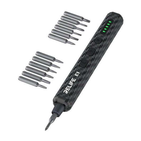 RELIFE E1 Powerful Carbon Fiber Electric Screwdriver Set, RELIFE E1
