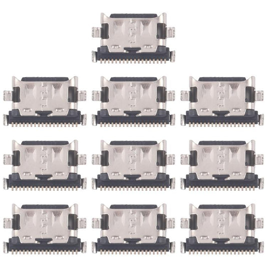 10 PCS/Pack Charging Port Connector, For Galaxy A17 4G SM-A175F, For Galaxy A17 5G SM-A176B, For Galaxy M56 SM-M566B, For Galaxy A16 SM-A165F, For Galaxy A16 5G SM-A166B