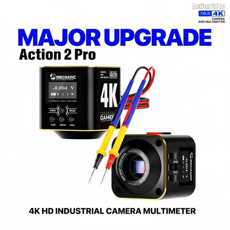 MECHANIC Action 2 Pro 4K HD Industrial Microscope Camera Supports Multimeter Measurement