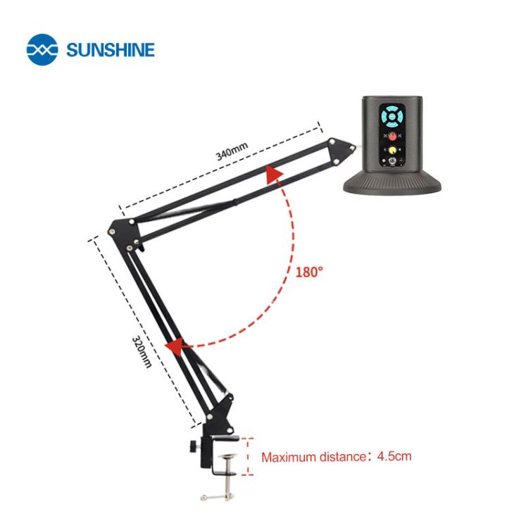 SUNSHINE MS10E-05 4K HD Digital Microscope With Universal Stand, EU Plug, UK Plug