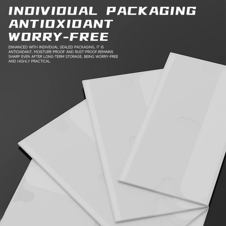 100 PCS/Pack LUOWEI LW-110 High-Toughness Stainless Steel Blade