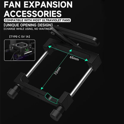 LUOWEI LW-CF01 Black Panther 3 in 1 Microscope Fan Extension Accessory