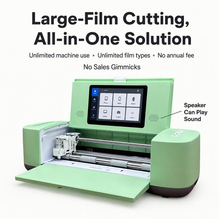 ZWX C6 Flagship Large-Size Smart Film Cutting Machine, 5G Network, 19-Inch Screen Protector Cutting Machine, EU Plug, UK Plug, US Plug