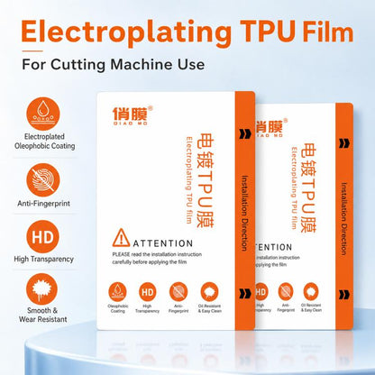 ZWX Electroplated TPU HD Hydrogel Film for Film Cutting Machines, 20 PCS/Pack, 50 PCS/Pack, 100 PCS/Pack, 200 PCS/Pack
