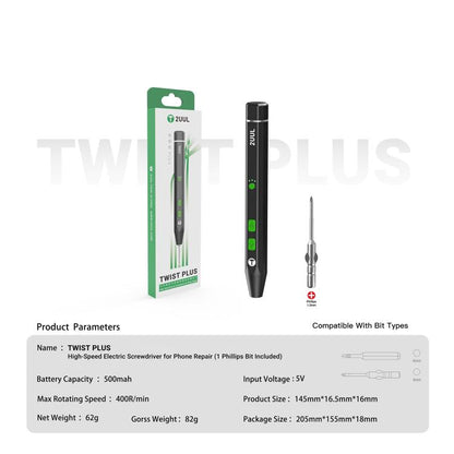 2UUL SD16 Twist Plus Electric Screwdriver with Phillip Bit