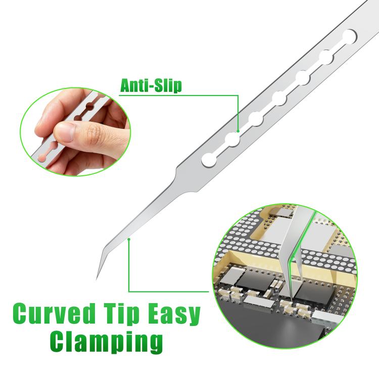 2UUL TW23 Curved Tip Non-magnetic Daily Tweezers