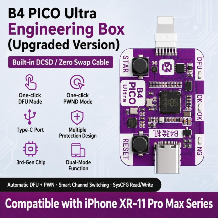 B4 PICO Ultra DFU/PWN Engineering Tool for iPhone XR–11 Pro Max