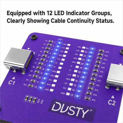 MECHANIC Dusty TC-24 Dual-Ended Type-C Data Cable Tester