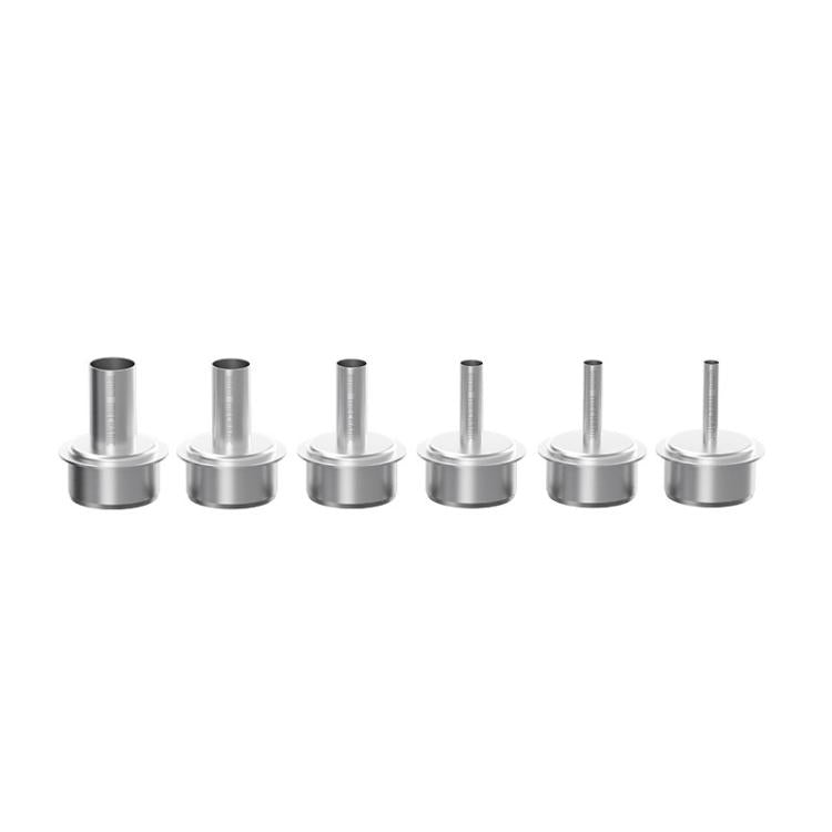 6 PCS/Pack MECHANIC 861 Series Soldering Station Hot Air Gun Nozzles, Curved Mouth, Straight Mouth