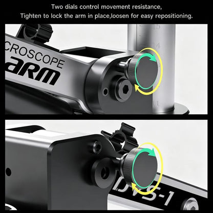 MECHANIC DVS-1 Anti-shake Hydraulic 360 Degrees Rotation Shock-absorbing Microscope Arm