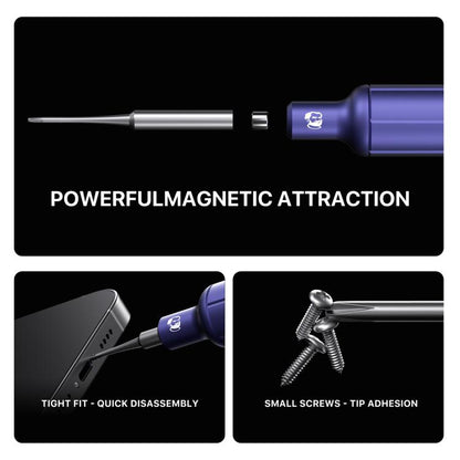 MECHANIC Smart Mortar Magnetic Precision S2 Steel 2D Screwdriver Set, 5 PCS/Pack, 4 PCS/Pack