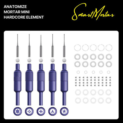 MECHANIC Smart Mortar Magnetic Precision S2 Steel 2D Screwdriver Set, 5 PCS/Pack, 4 PCS/Pack